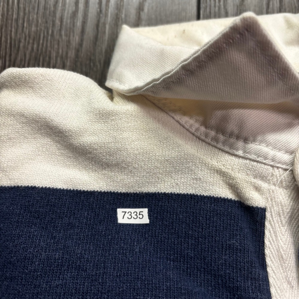 Barbarian Penn State Nittany Lions Rugby Shirt Mens Small Navy White Striped Vtg - Picture 8 of 8